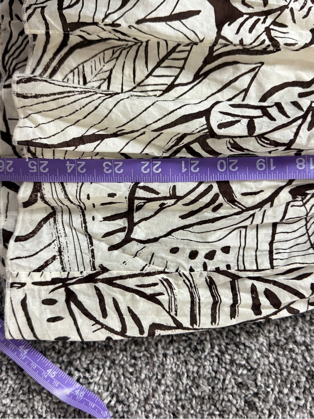 Vintage Casual Corner Skirt size 12 Geographical Design Beige/ Brown - Picture 7 of 7